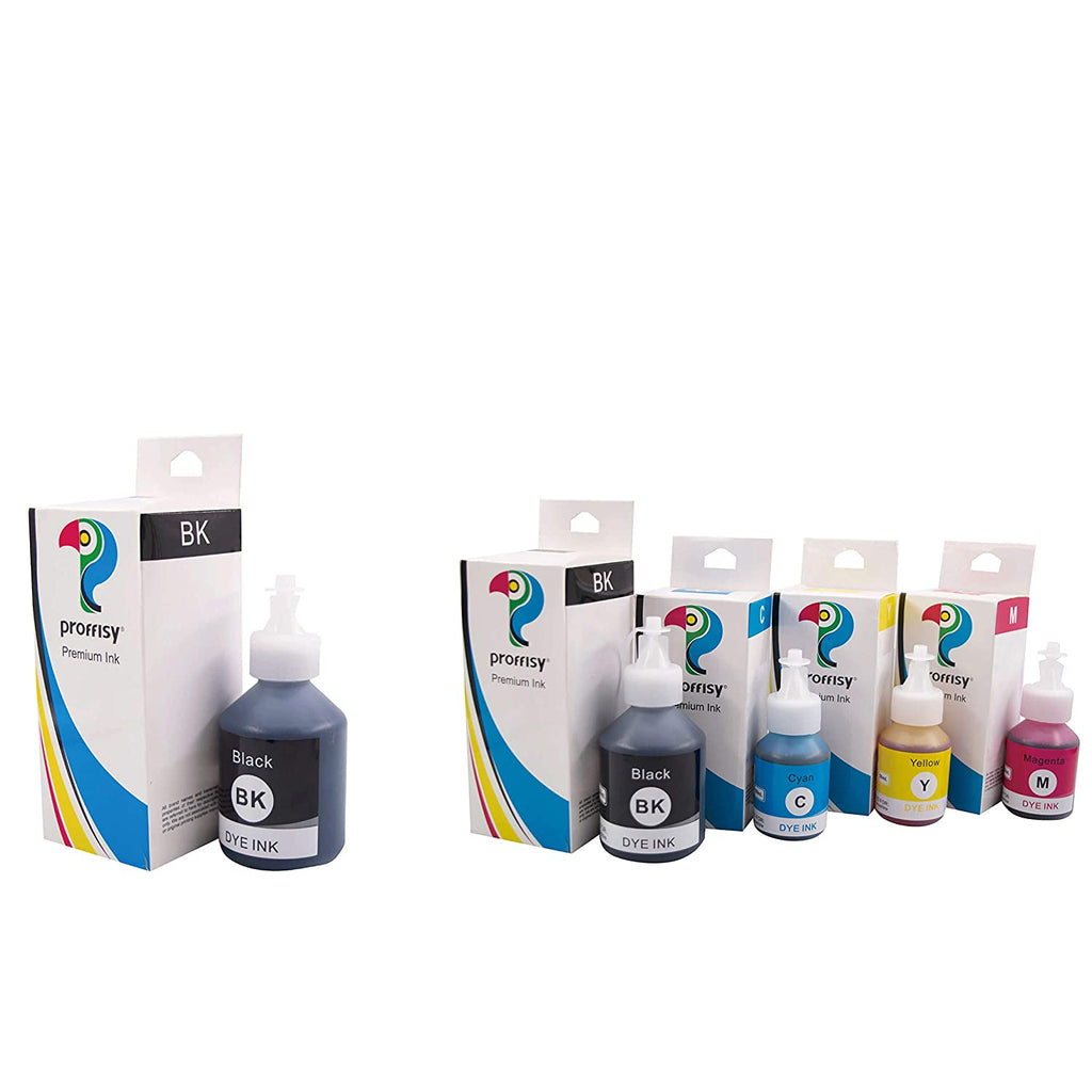 Proffisy Ink Refill for Brother T Series(4 Colors+1pcs Black, for Brother DCP-T700W)